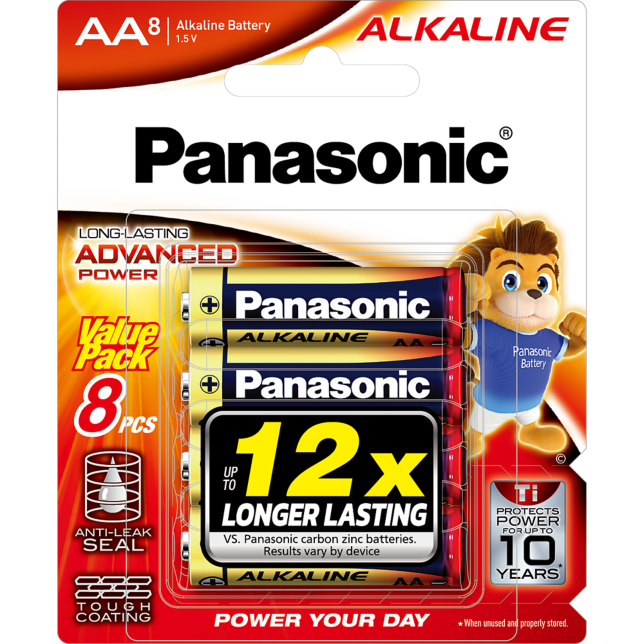 Photo of ALKALINE Batteries LR6T 8pcs (AA size)