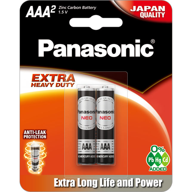 Hình ảnh của Pin than AAA Panasonic R03NT/2B-V 2 viên (cỡ AAA) sản phẩm