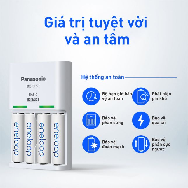 Bộ sạc BQ-CC51 - Giá trị tuyệt vời và an tâm