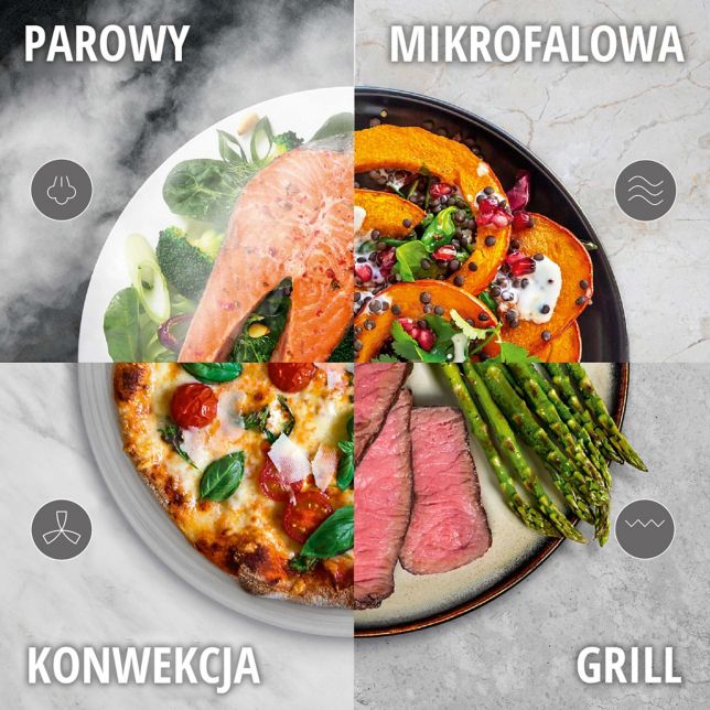 Parowa kuchenka wielofunkcyjna 4 w 1