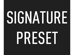 Signaturforudindstillinger<br>