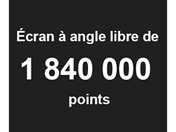 Écran à angle libre de 1 840 000 points