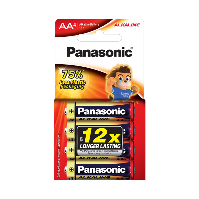 Photo of ALKALINE Batteries LR6T 4pcs (AA size)