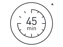 Fino a 45 minuti di rasatura