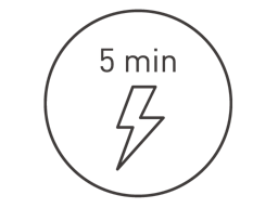 Ricarica rapida in 5 minuti