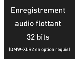 Enregistrement audio flottant 32 bits (DMW-XLR2 en option requis)