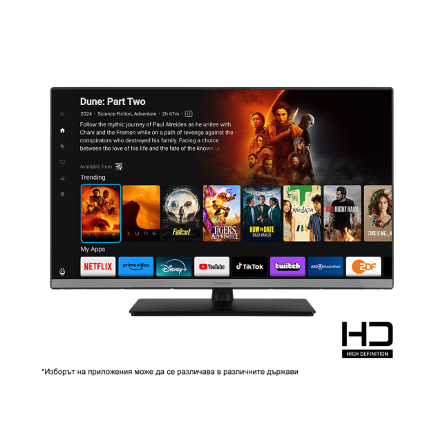 Снимка на Panasonic S40 HD Smart TV, захранван от TiVo