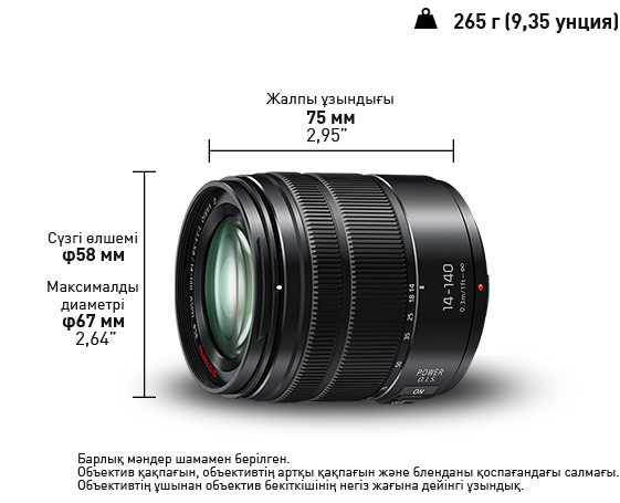 LUMIX G H-FSA14140 объективі фотосуреті