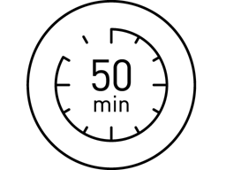 50 minutos de uso sem fio