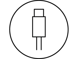 Charge par câble USB (type C)