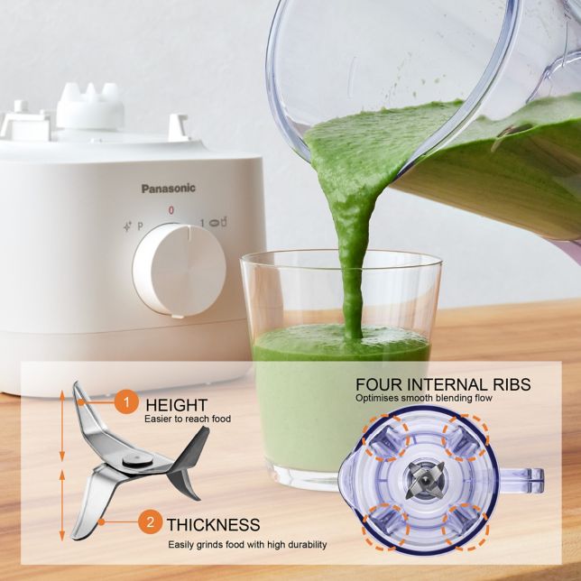 1.0L Plastic Jug Blender MX-EP3111 with Dry Mill for Juice
