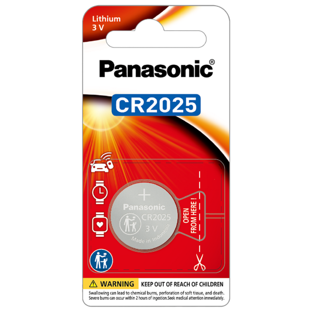 Photo of CR2025 Lithium Coin Battery, 1-Pc