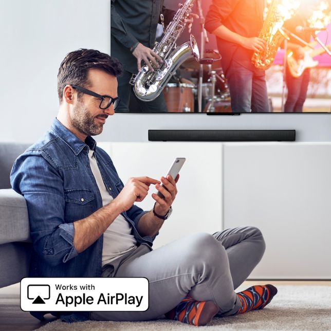 Se. Lytt. Del.<br>Gj&oslash;r alt dette med AirPlay.