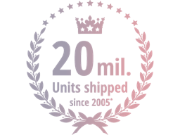 20 mil. Units shipped since 2005
