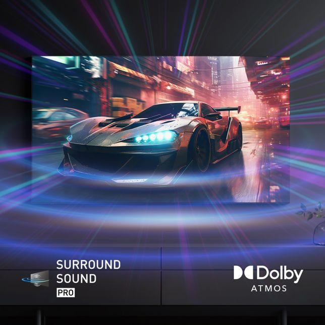 Oppslukende  Surround Sound Pro med Dolby Atmos<sup>&reg;</sup>