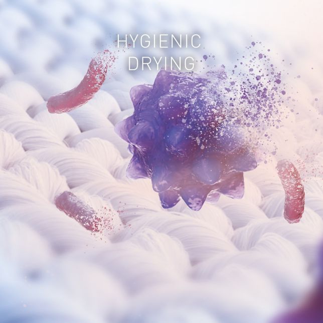 Hygienic Drying with Bacteria Elimination