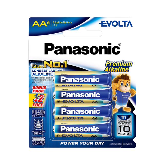 Photo of EVOLTA Batteries LR6EG 6pcs (AA size)