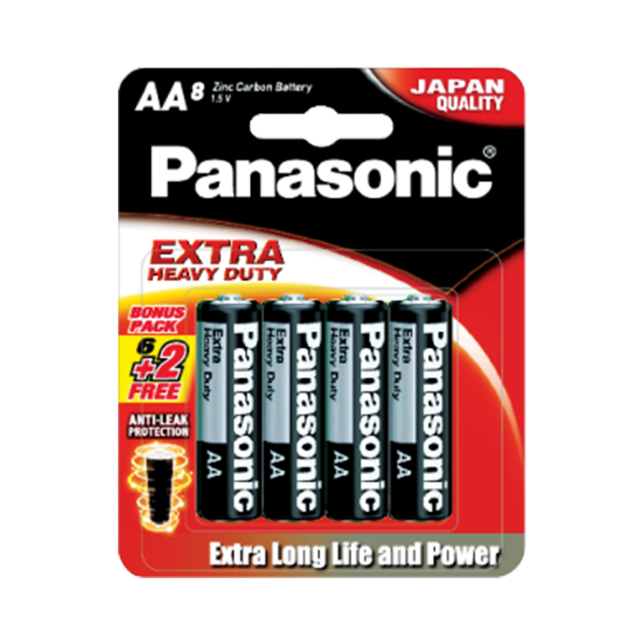 Photo of Zinc Carbon Batteries UM-3SHD 8pcs (AA size)