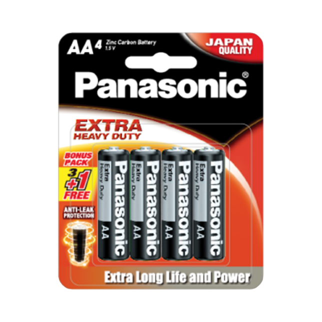 Photo of Zinc Carbon Batteries UM-3SHD 4pcs (AA size)