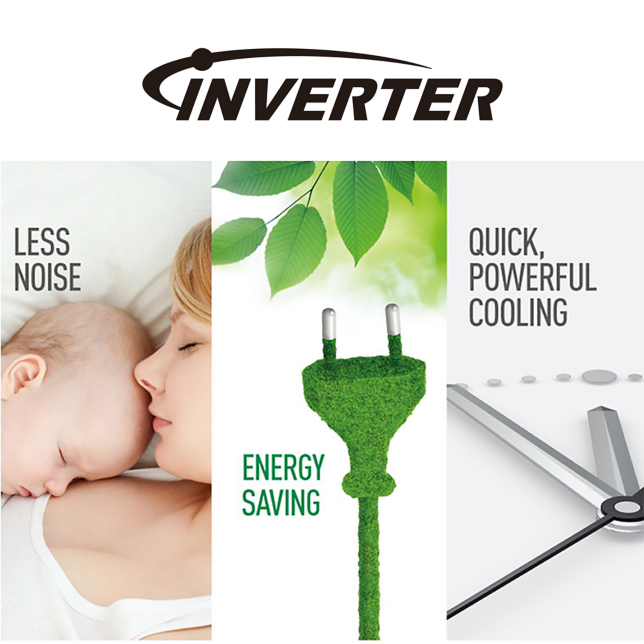 Quick Cooling and Less Energy Consumption with Powerful Inverter Compressor