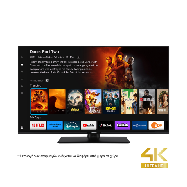 Φωτογραφία από Σειρά Panasonic W60 LED 4K Ultra HD TV με δυνατότητα χρήσης TiVo