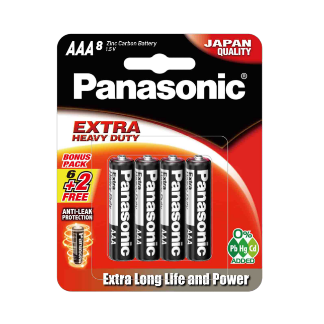 Photo of Zinc Carbon Batteries UM-4SHD 8pcs (AAA size)