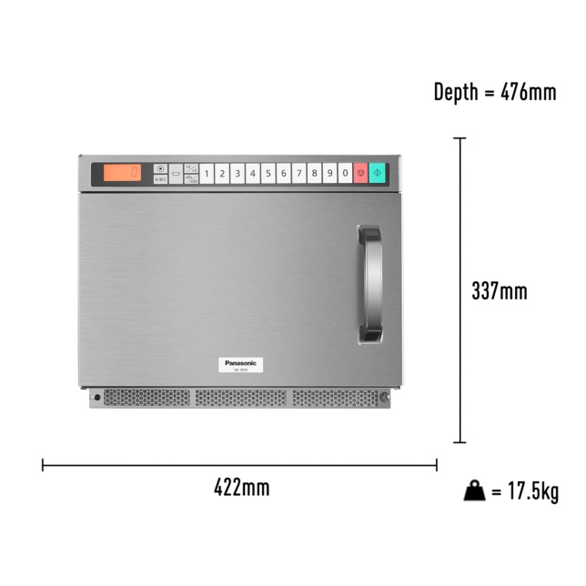 Photo de Four à micro-ondes NE-1878 à technologie Inverter à porte entièrement métallique