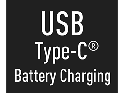 Chargement de la batterie par USB Type-C<sup>®</sup>