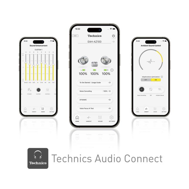 Aplikácia Technics Audio Connect