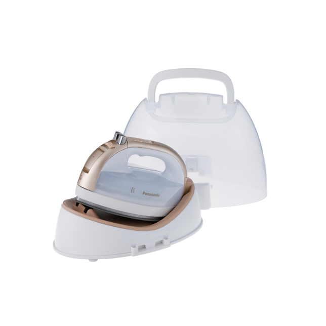 Photo de Fer à sec et à vapeur sans fil, large semelle en Céramique de 1 500 W