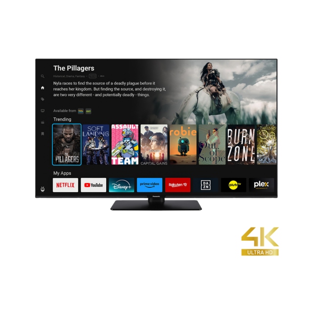 Fotografija Panasonic serije W61A LED 4K Ultra HD TV koji pokreće TiVo