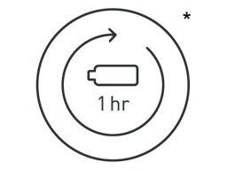 1 hour full charge