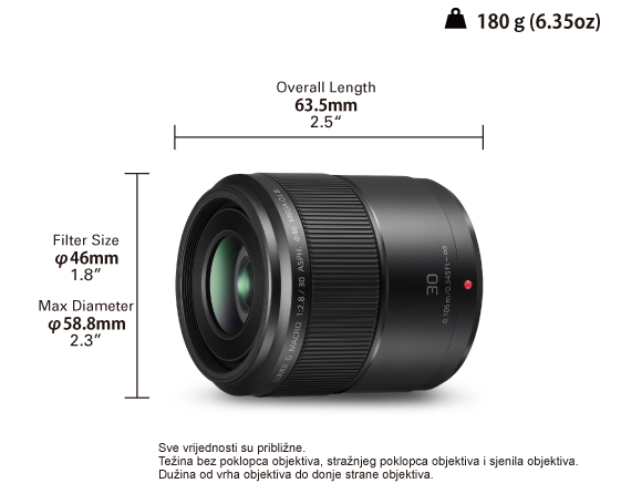 Fotografija LUMIX G objektiv H-HS030