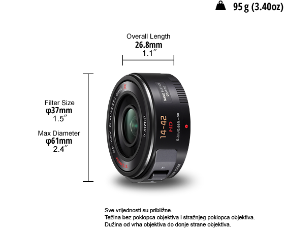 Fotografija LUMIX G objektiv H-PS14042