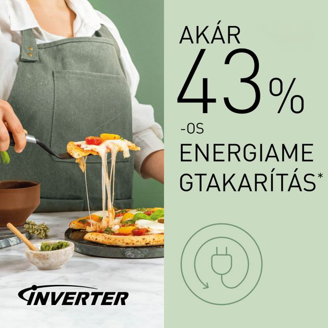 Akár 43%-os energiamegtakarítás*
