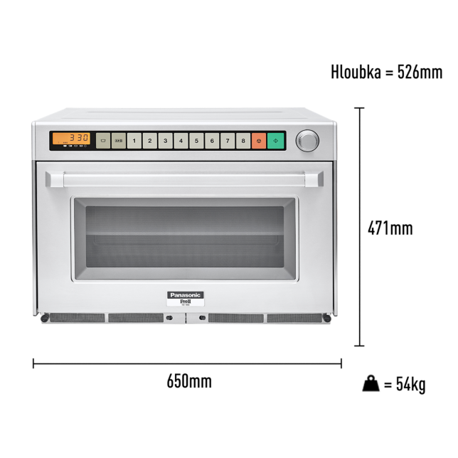 Foto Profesionální mikrovlnná trouba NE-1880EUG ze třídy Gourmet