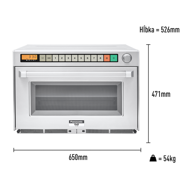 Zdjęcie Profesjonalna kuchenka mikrofalowa klasy gourmet NE-1880EUG