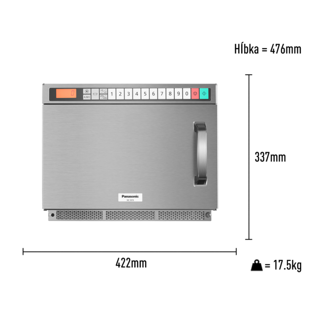 Fotografia Mikrovlnná rúra NE-1878EPG s invertorom a celokovovými dvierkami