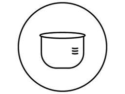 Binchotan Charcoal-Coated Inner Pot