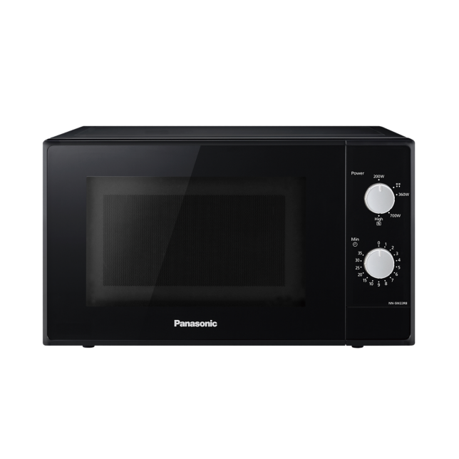 A Kompakt fekete mikrohullámú sütő NN-SM22RBEVG fényképen