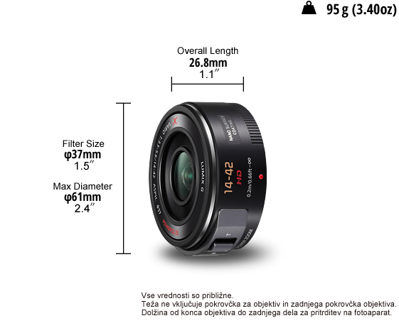 Fotografija Objektiv LUMIX G H-PS14042