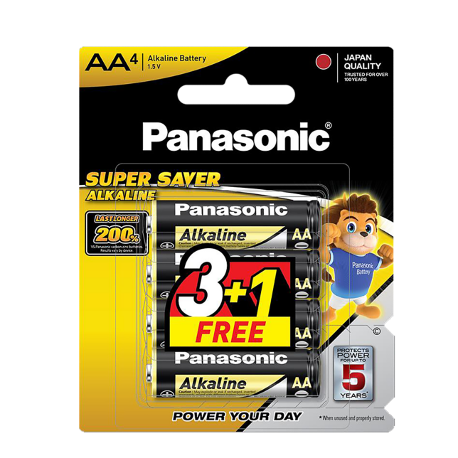 Photo of Panasonic Alkaline LR6YTP/4B1F AA Size 2pcs