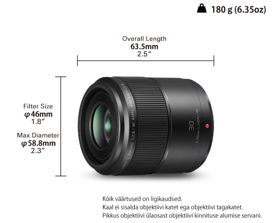 Foto LUMIX G objektiiv H-HS030