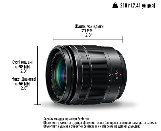 LUMIX G H-FS12060 объективі фотосуреті