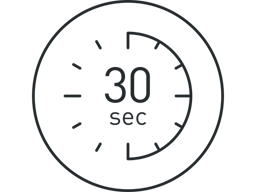 30sec quick heat-up