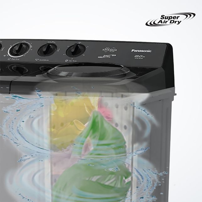 Dries Clothes Faster with Super Air Dry System