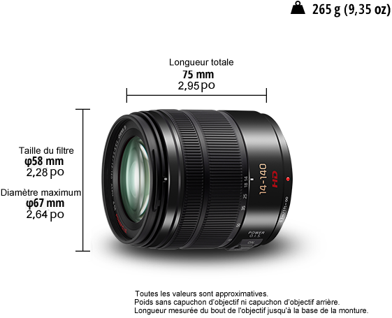 Photo de Objectif LUMIX G H-FS14140