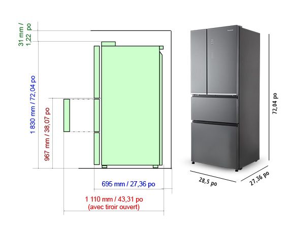 Photo de Réfrigérateur NR-D535XC-S5