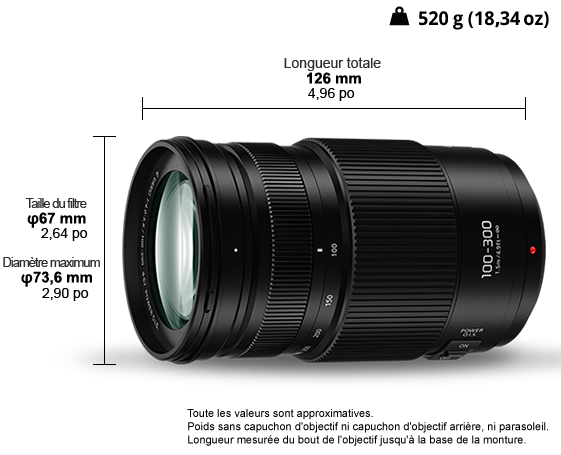 Photo de Objectif interchangeable H-FSA100300