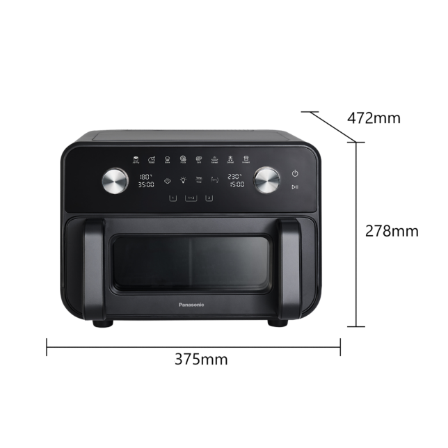 Zdjęcie Frytkownica beztłuszczowa Flex Air Fryer 9,6 l – przegroda do koszyka, okienko i tryb gotowania na parze Gentle Steam